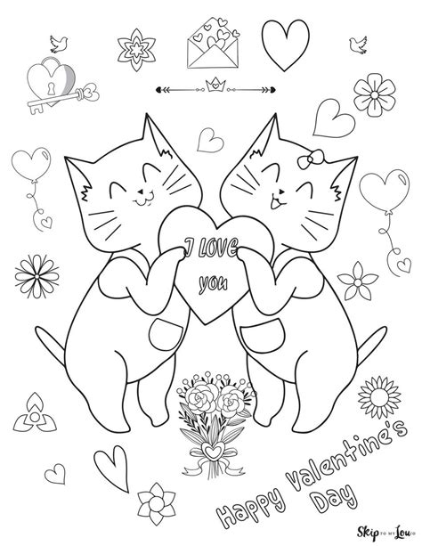 valentines day coloring pages skip   lou