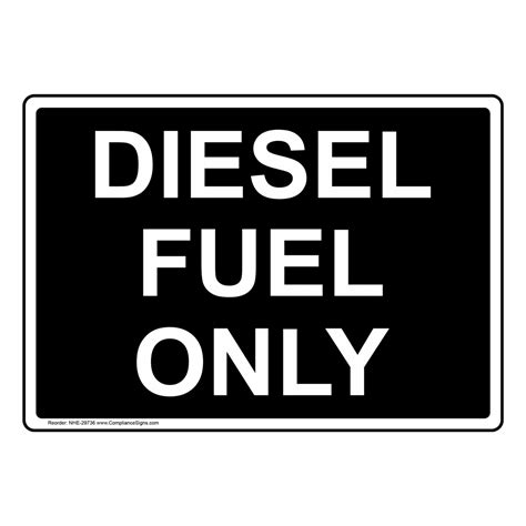 diesel fuel  sign nhe