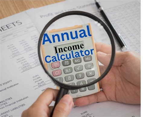 annual income calculator   calculate annual income