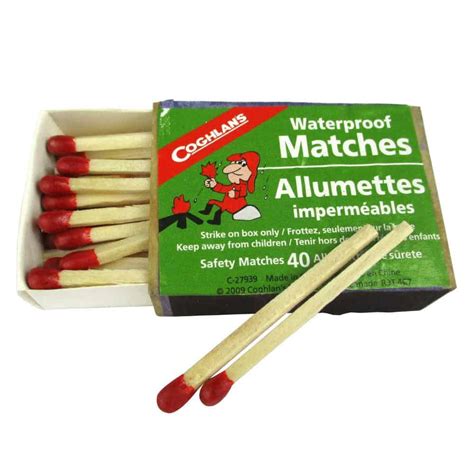 waterproof matches  pack  singles nz survivor