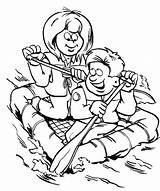 Coloring Pages Boy Exploring Scouting River Scouts Lifeboats Activity Color Tocolor sketch template