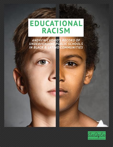 report educational racism cuomos record  underfunding schools
