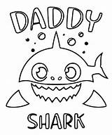Shark Baby Colorare Papai Atividade Disegni Bambini sketch template