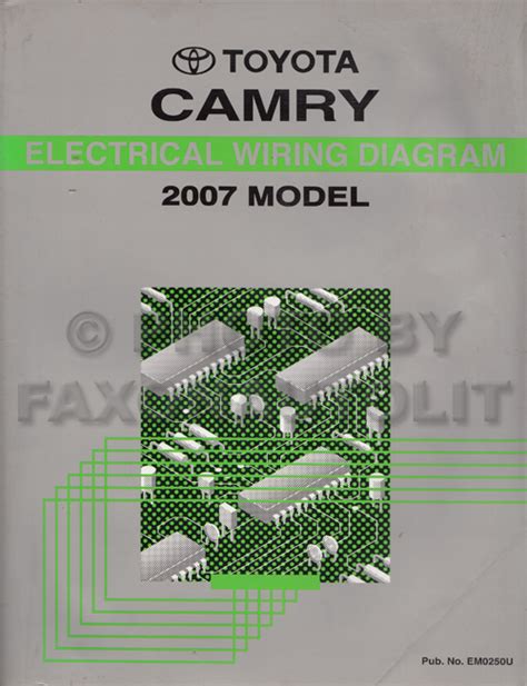 toyota camry wiring diagram manual original