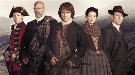 cast season  outlander serie de television  fondo de pantalla