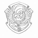 Harry Ravenclaw Hogwarts Crest Gryffindor Hufflepuff Colouring Houses Colorear Phoenix Tattoo Escudo Pottermore Lineart Crests Celebrando Coloringhome Poudlard Albanysinsanity sketch template