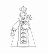Virgen Colorear Catequesis Virgendelcarmen Señora Reina Miedoso Laminas Huemul sketch template