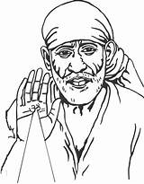 Sai Baba Clipart Clipground Size Small Cliparts sketch template