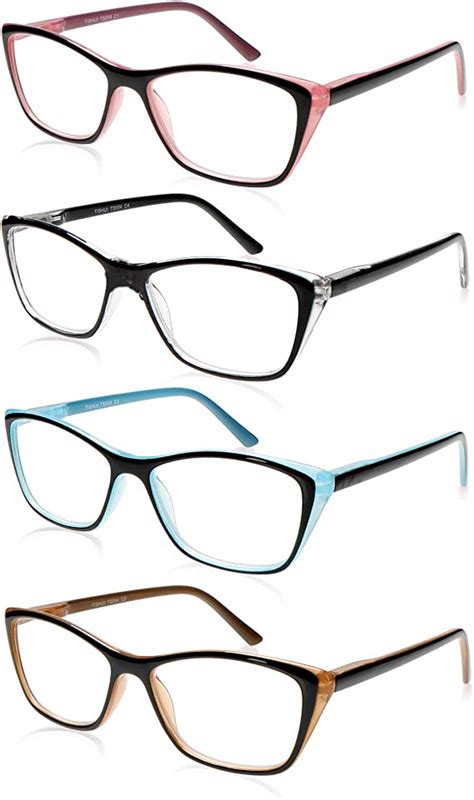 reading glasses women 4 pack cateye ladies readers cheaters 3 00 for
