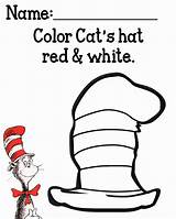Hat Cat Coloring Seuss Dr Printables Color Pages Activities Preschool Sheets Printable Book Hats Kids Sheet Cats Print Red Books sketch template