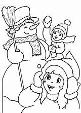 Colorat Iarna Zapada Coloriages Craciun Planse Navidad Desene Noel Zima Jeux Neige Fise Inverno P63 Saisons Nieve Weihnachten Copii Munecos sketch template