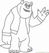 Coloring Sulley Inc Monsters Pages Coloringpages101 sketch template