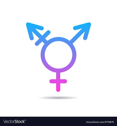 Transgender Symbol Icon Royalty Free Vector Image