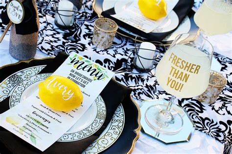 lemonade lemons bridal wedding shower party ideas photo 1 of 25