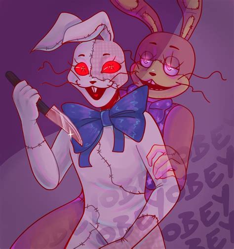 Vanny And Glitchtrap Fivenightsatfreddys Vanny And Glitchtrap