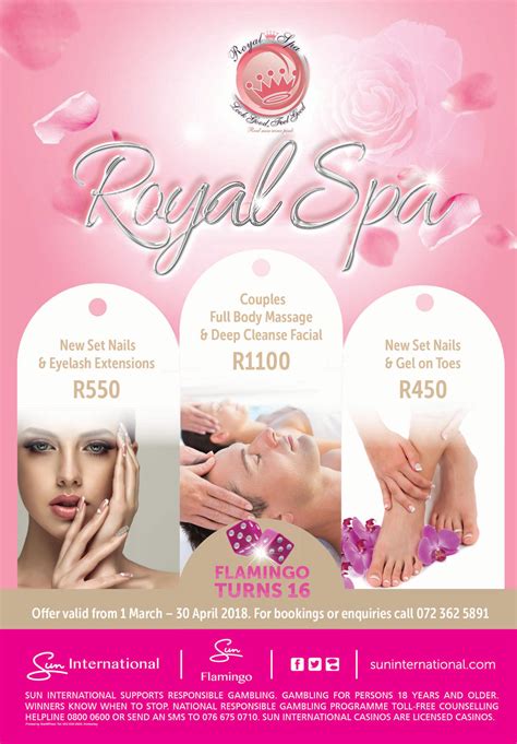 spa specials  royal spa flamingo casino kimberley portal