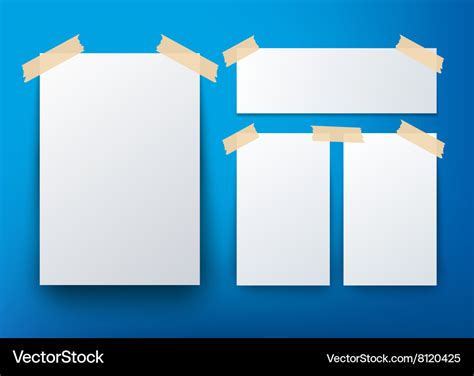 blank flyer template  blue background vector image