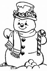 Snowman Coloring Christmas Cane Candy Mr sketch template