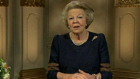Queen Beatrix Thanks Dutch People Bbc News