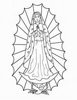 Guadalupe Catechetical sketch template