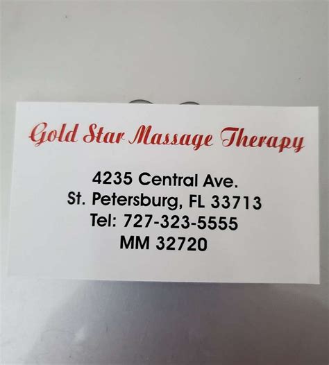 gold star massage therapy st petersburg