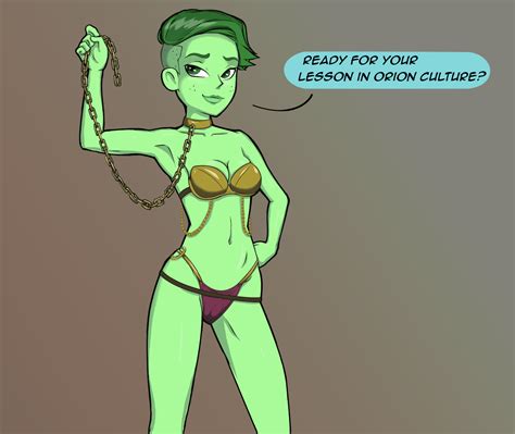 Rule 34 1girl Alien Arm Up Bikini Cameltoe Chains