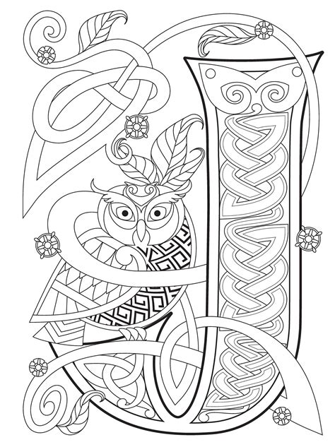 letter  coloring pages  adults idalias salon
