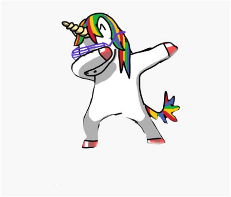 dabbing unicorn coloring page transparent cartoons dab png png