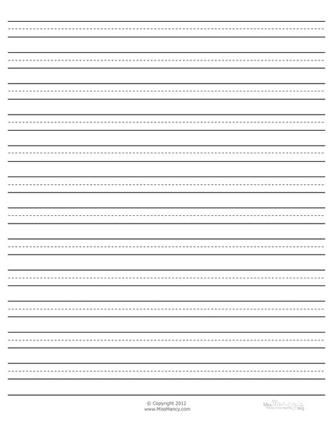 printable lined paper  cursive writing