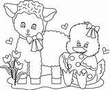Lamb Easter Coloring Pages Quotes Getdrawings Drawing Quotesgram sketch template