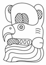 Coloring Mayan Maya Pages 15th Month sketch template