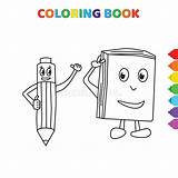 Stift Notizbuch Matita Felice Colorazione Cartoni Quaderno Animati Nero Farbbuch sketch template