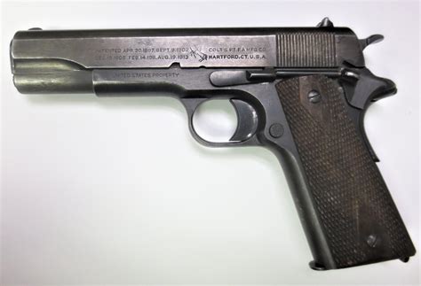 fine  army colt model  colt  service pistol battleground antiques