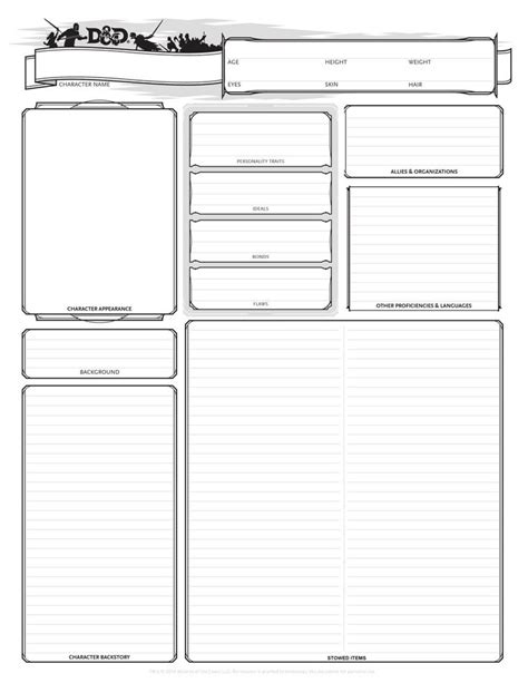 dd  alternate character sheets character sheet template character