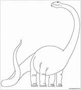 Diplodocus Online Dino Pages Coloring Color Coloringpagesonly sketch template