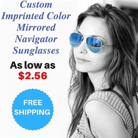 Custom Sunglasses Buy Printed Logo Sunglasses Mirrored
