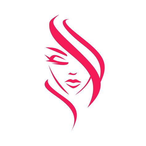 woman face  hair logo vector  lupongovph