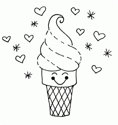 cute ice cream coloring page  printable coloring pages  kids