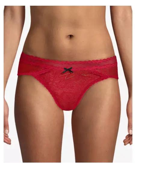 Maidenform Red Lace Bikini Panties Xl Nwt 8 99 Picclick