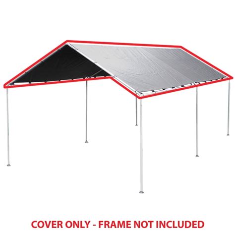 king canopy  ft   ft silver carport canopy cover walmartcom