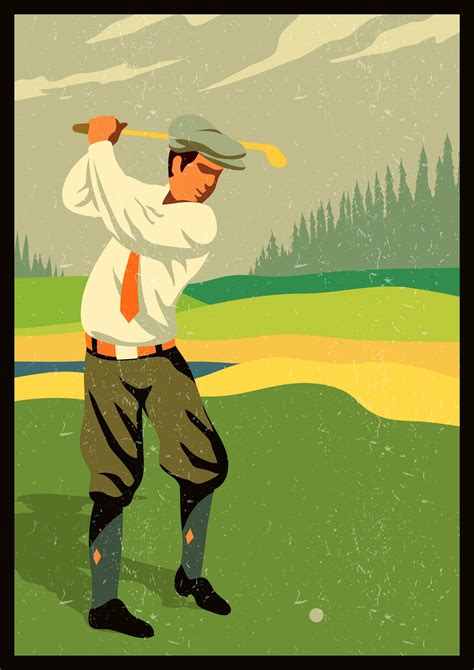 Retro Vintage Golf Download Free Vectors Clipart