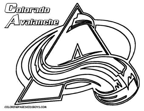 nhl hockey coloring pages coloring home