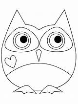 Coloring Owl Pages Valentine Printable Cartoon Kids Owls Heart Cute Birds Animal Bird Color Supercoloring Results Categories sketch template