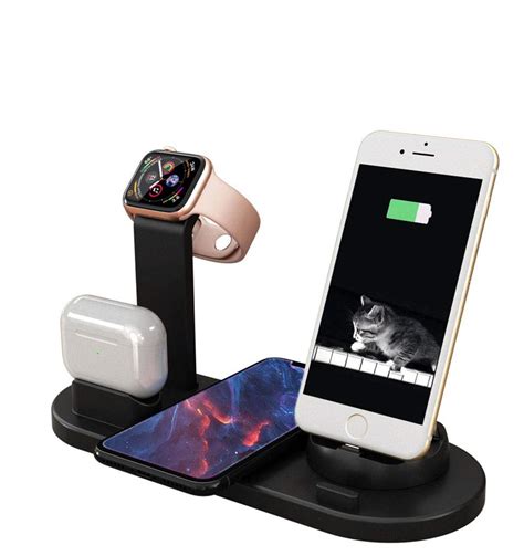 qi wireless charger stand dock  apple      iphone  xs xr  airpods pro type