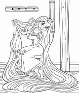 Rapunzel Pages Color Print Via sketch template