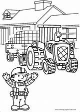 Coloring Bob Builder Pages Cartoon Printable Kids Character Color Travis Part Sheets Found Handcraftguide sketch template