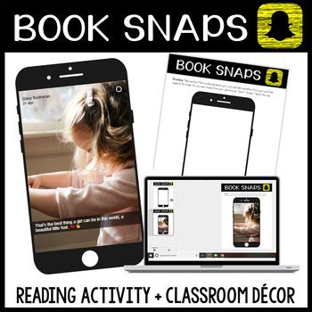 book snaps reading activity   work classroom decor tpt