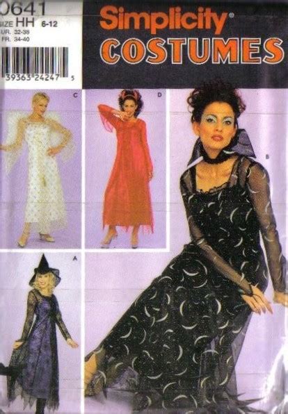 Simplicity Adult Halloween Costume Sewing Pattern Unisex And Sexy Misses
