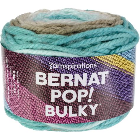 bernat pop bulky yarn  oz gauge  super bulky carefree seashore