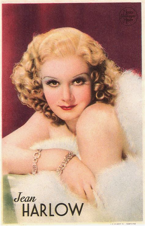 jean harlow spanish collectors card by j g viladot